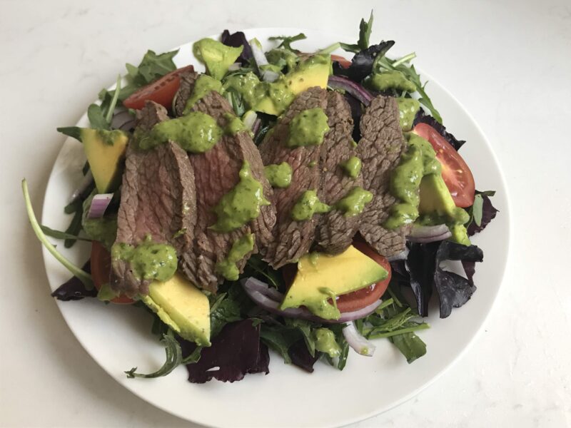 southwestern steak salad