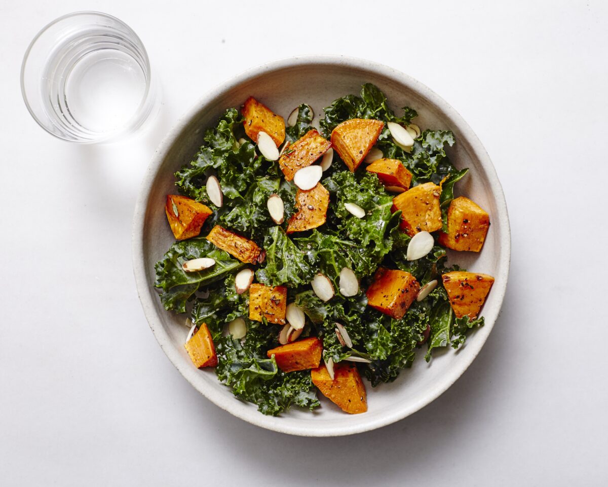 sweet potato kale salad