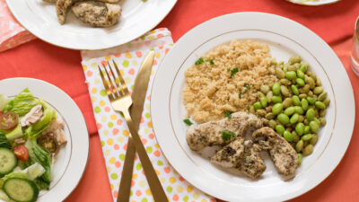Zaatar Chicken wtih Favas Skillet Dinner