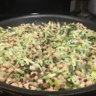 Zucchini and Black Eyed Peas