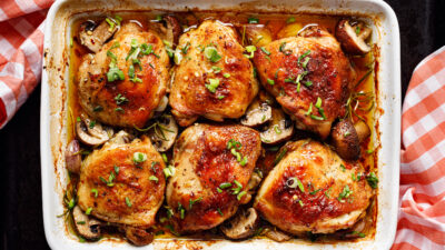 baharat and mushroom chicken