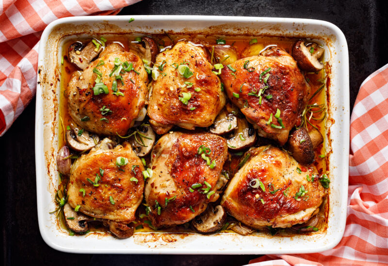 baharat and mushroom chicken