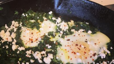 Green Spinach Shakshuka