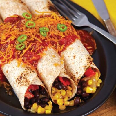 Black Beans and Corn Enchiladas
