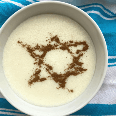 Beauty Queen of Jerusalem Satluch rice pudding with Jewish star