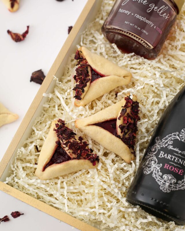 Raspberry Rose Hamantaschen