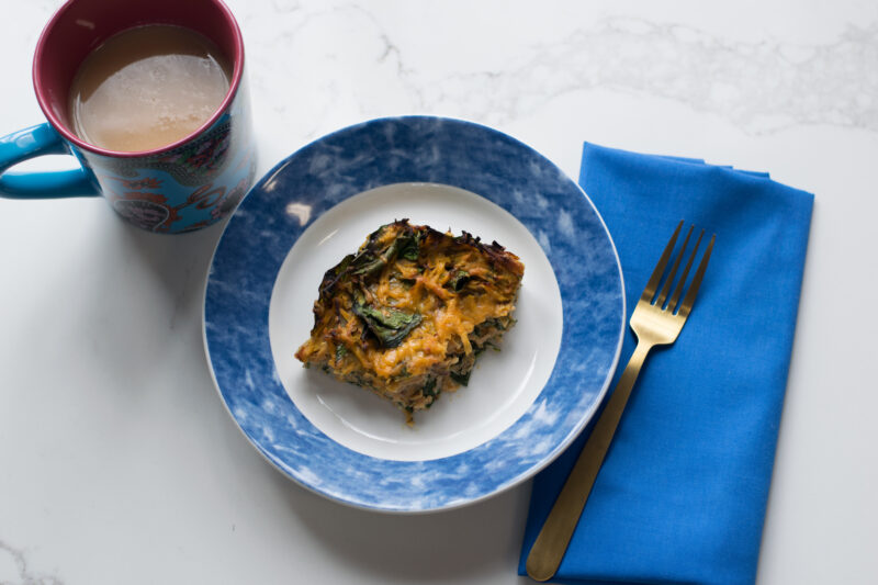 Sweet Potato Spinach Bake