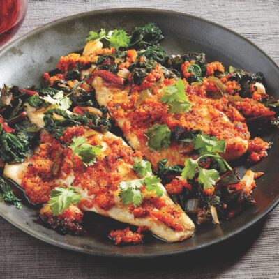 Moroccan Fish-with chard