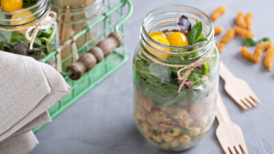 Layered Pasta Salad In A Jar