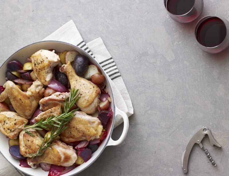 NEW lemon rosemary roast chicken with potatoes