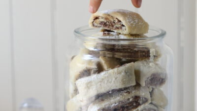 Israeli Date and Walnut Swirl Cookies