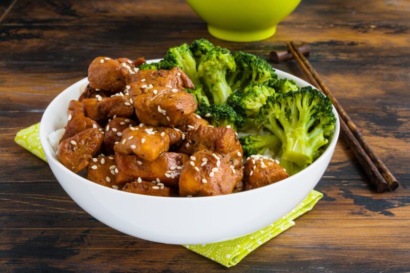 Asian Chicken and Rice Casserole