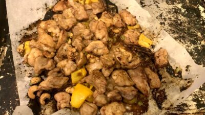 Sheet Pan Cashew Chicken