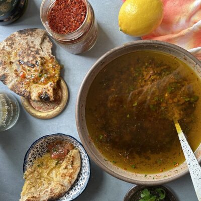 Bread Dipping Oil Israeli Wide