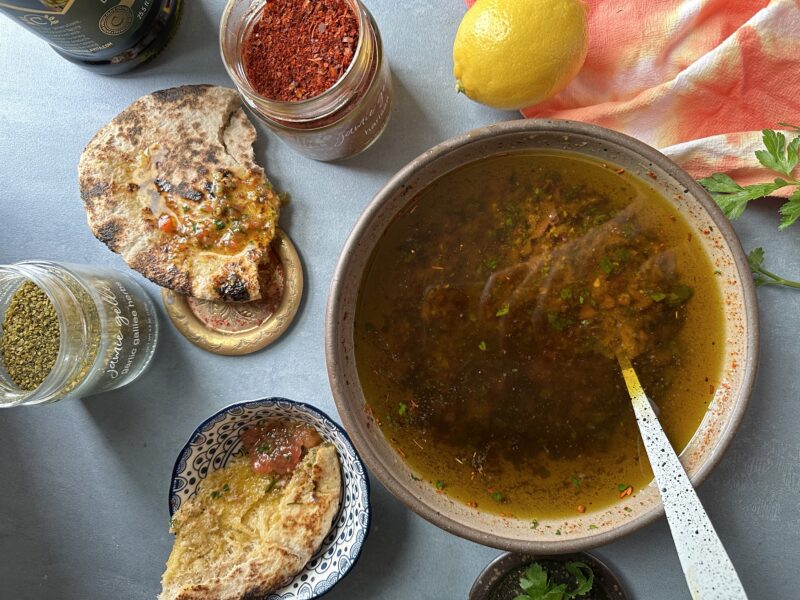Bread Dipping Oil Israeli Wide