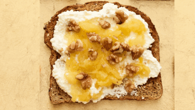 pineapple and cottage toast