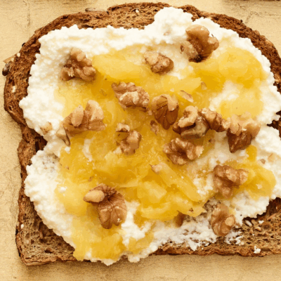 pineapple and cottage toast