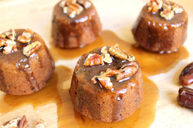 Pumpkin Spice Upside Down Toffee Muffins