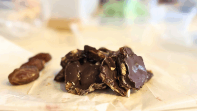 Viral Date Bark with a Tahini Twist